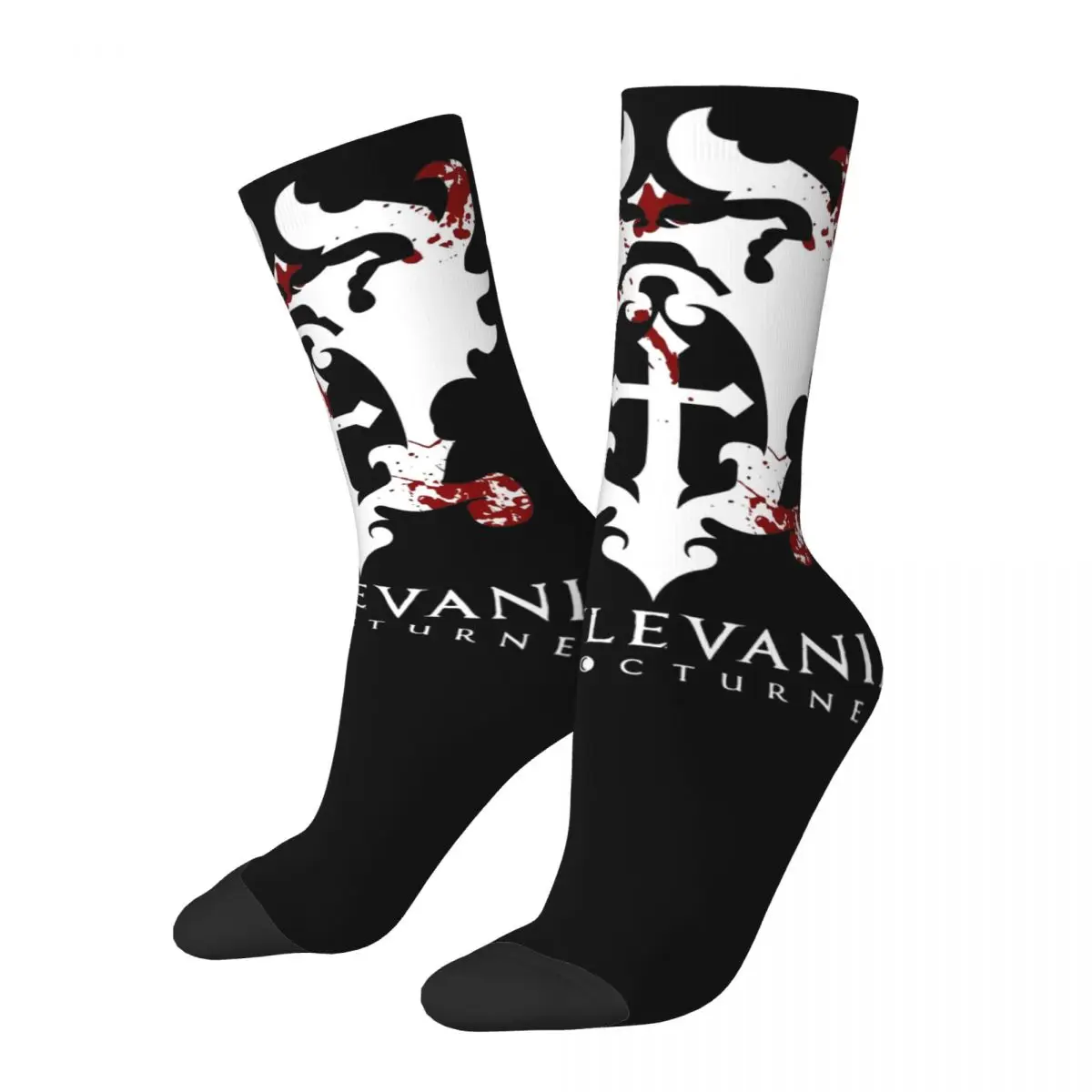 CASTLEVANIA Nocturne Richter Belmont Product Crew Socks Flexible Graphic Long Socks Comfortable for Women Men Wonderful Gifts