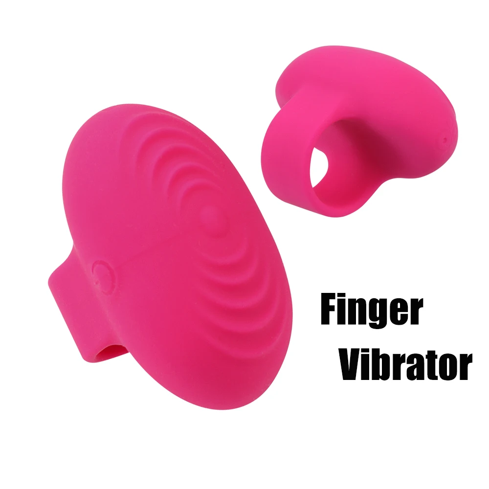 Strapon Finger Vibrators for Women Nipple Clitoris Stimulator Vaginal Anal Sex Toys Female Masturbator Discreet Small In Pocket