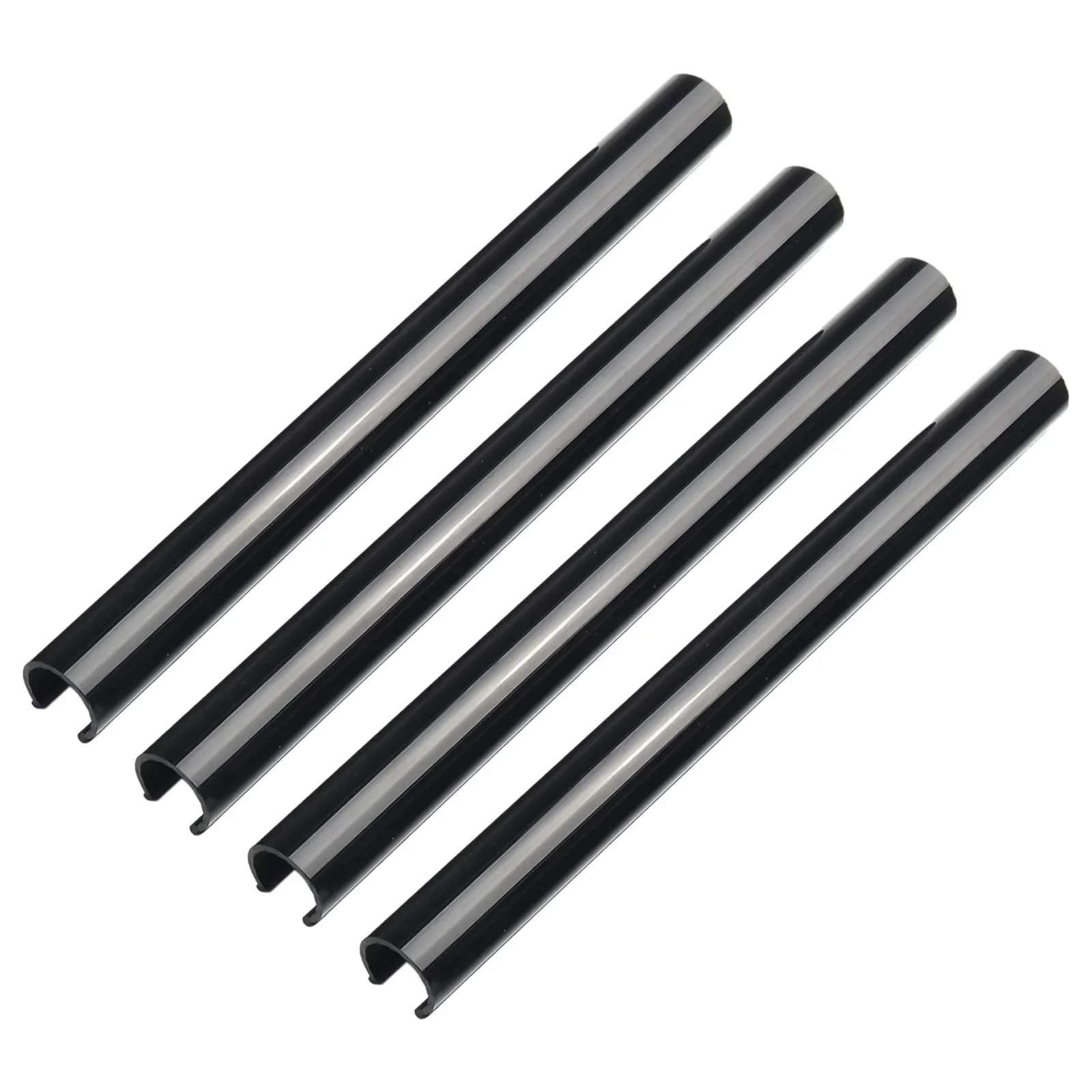 

8 Piece Radiator Pipe Covers Sleeve With 15mm Collars Plastic Tubes To Conceal Bathroom Radiator Pipes With Chrome Effect