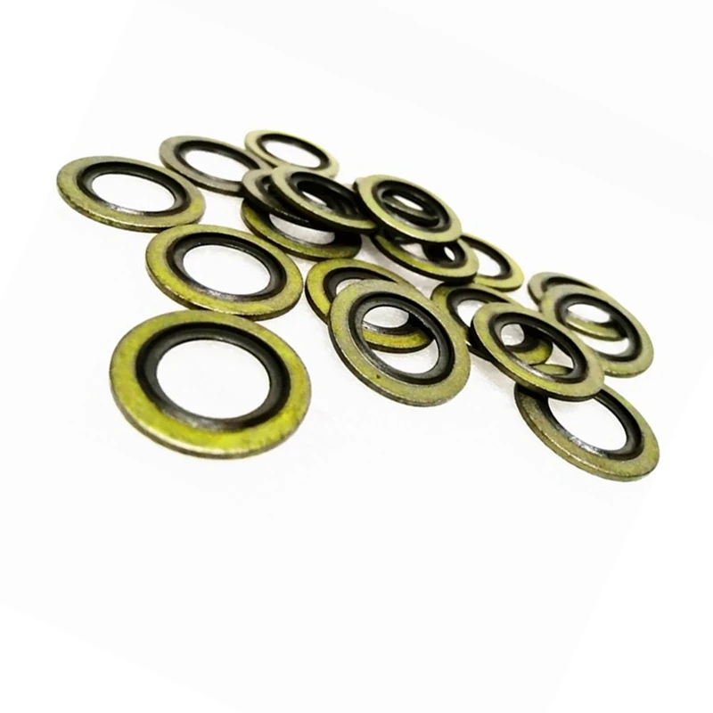 20PCS Engine Oil Drain Plug Gasket 016393/016454 For Peugeot Citroen,Toyota,Renault,Fiat,Iveco,Nissan,Opel,Volvo,Mini