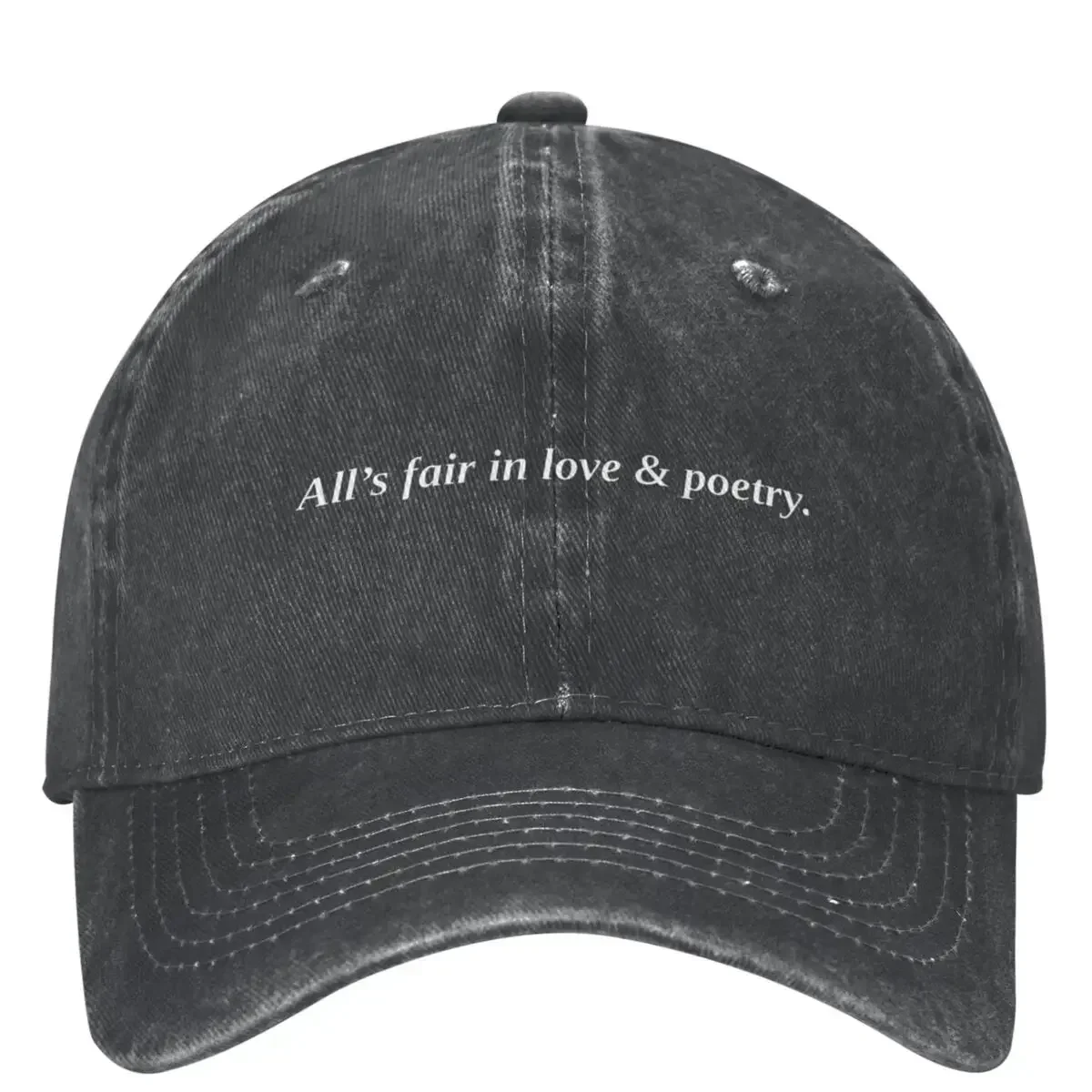 Unisex All's Fair In Love And Poetry Baseball Caps Fashion Distressed Cotton The Tortured Poets Department Dad Hat Adjustable