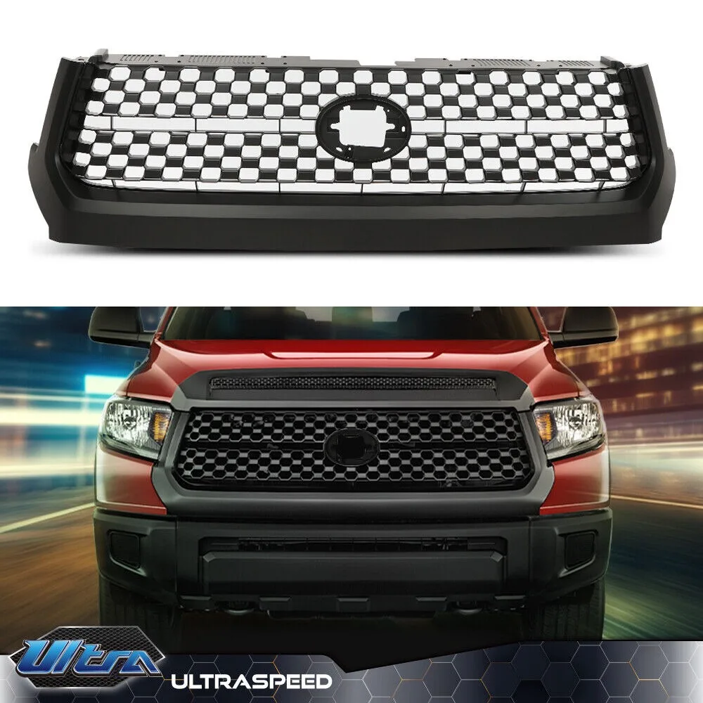 

Fit For 2014-2020 Toyota Tundra Front Grille Black Bumper Honeycomb Grill United States