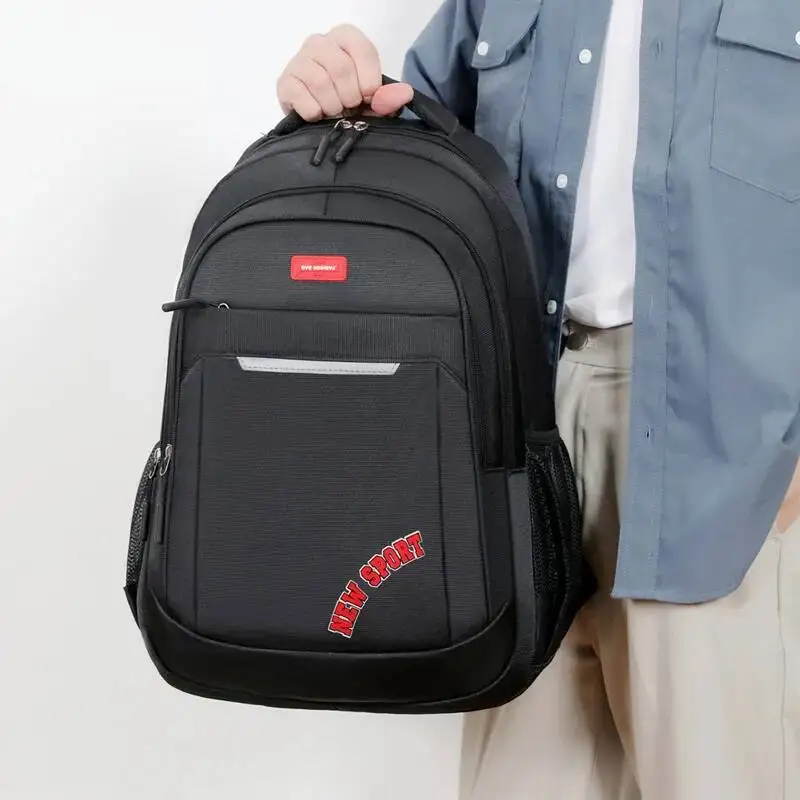 

Простой легкий универсальный рюкзак для ноутбука, утолщенные двойные сумки на плечо, распродажа, многослойный студенческий рюкзак для хранения для мужчин