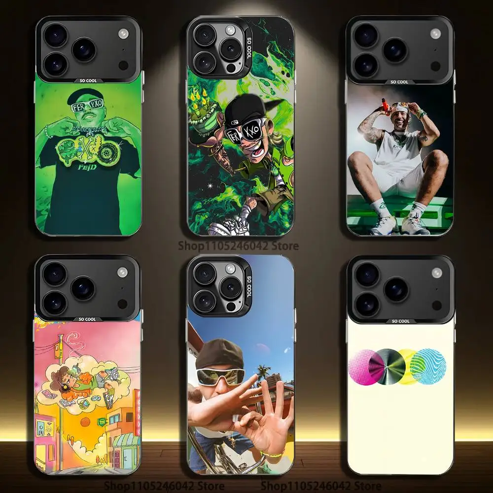 

Feid Ferxxo SIXDO MOR For iPhone 17,16,15,14,13,12,11,Pro,MAX Black Candy Matte Cover