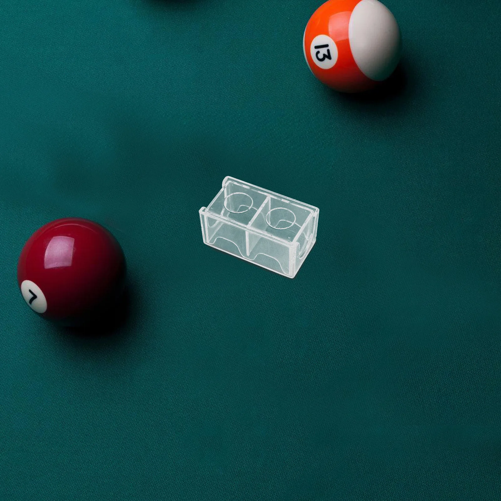 

5pcs : Billiard Cue Chalk Case For Pool Tables Transparent Acrylic Holder Tournament Bar Home Use Chalk Storage For