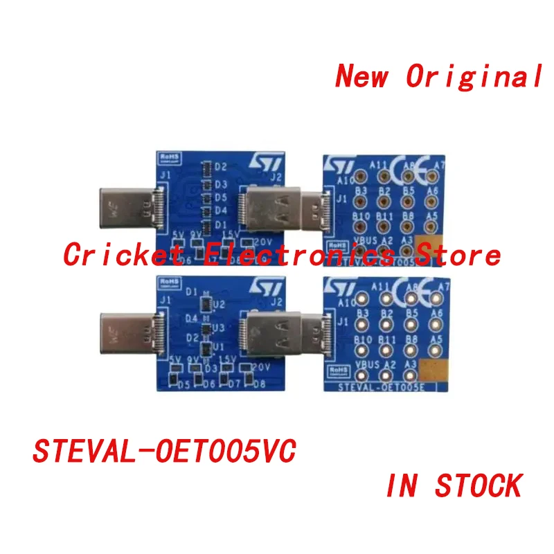 

STEVAL-OET005VC Interface development tool Evaluation Kit for USB Type-C ESD protection