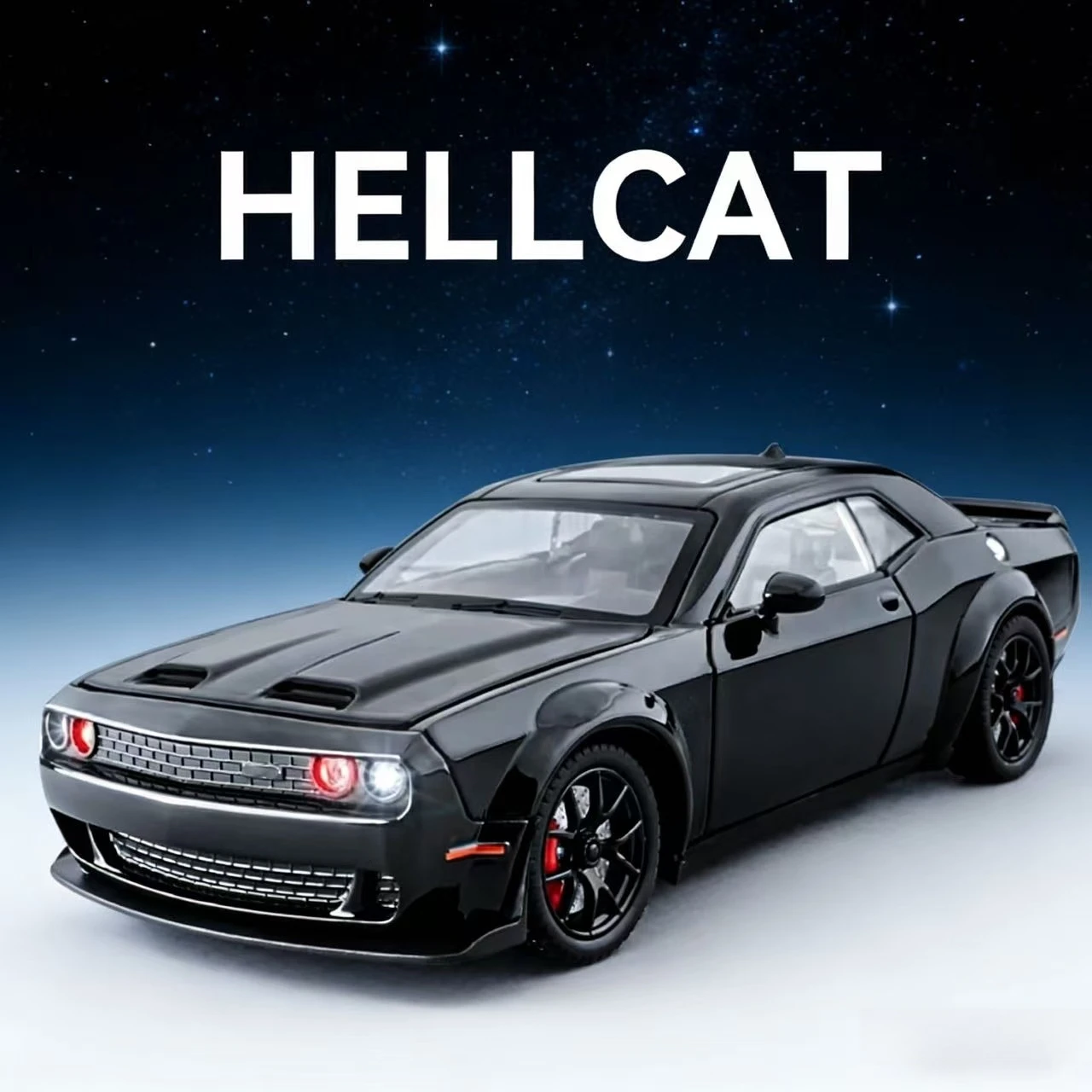 1:32 Demon Challenger Die-cast Toy Vehicle, Retractable, Sound and Light Effects