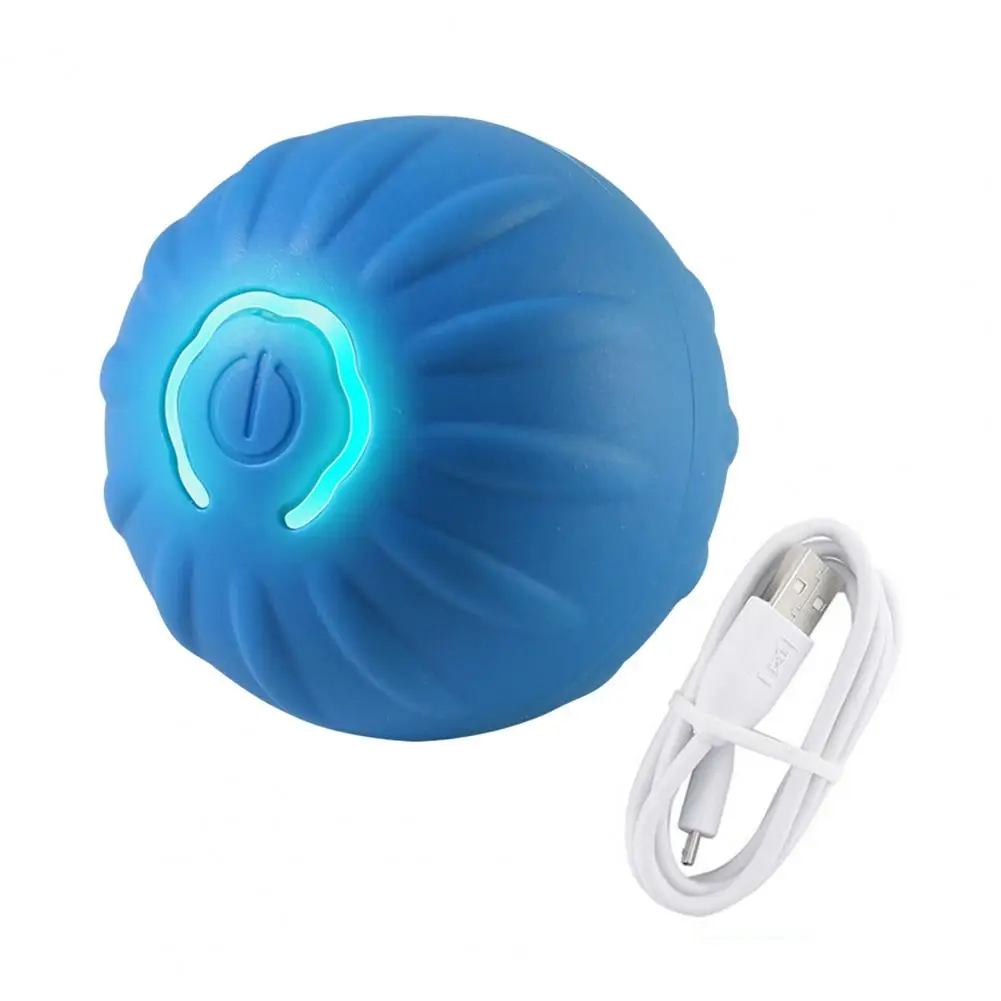 Rolling Ball Toy for Pets Usb Rechargeable Dog Toy with Led Light for Cats for Automatic Moving