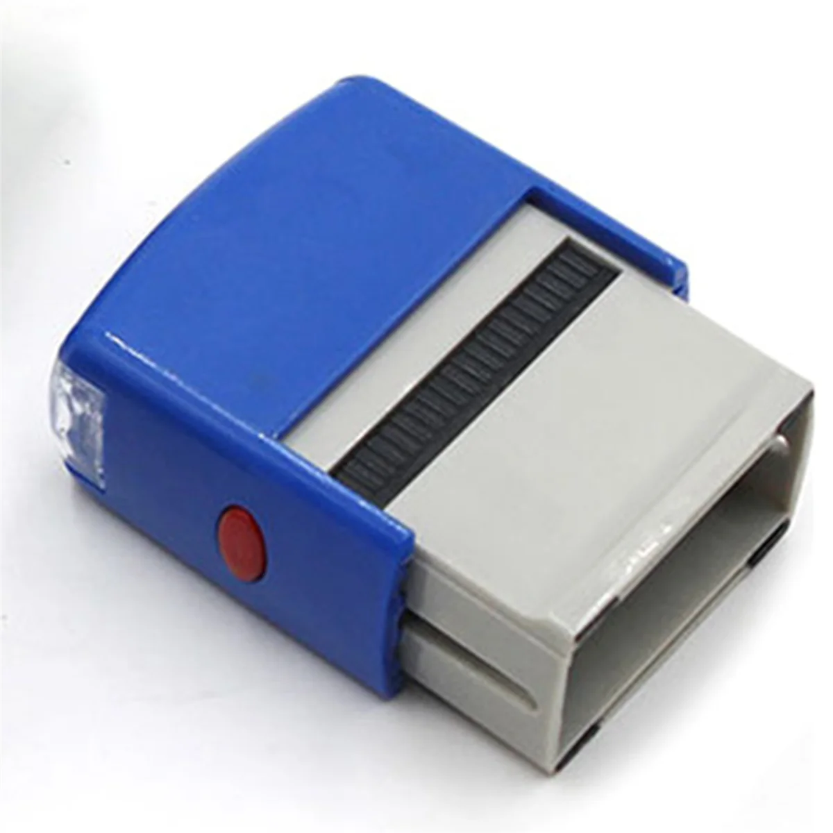 N18R 3X Self Inking Stamp Set Custom Personalised DIY Name Number Address Printing Rubber Stamp with Tweezers Kit Blue