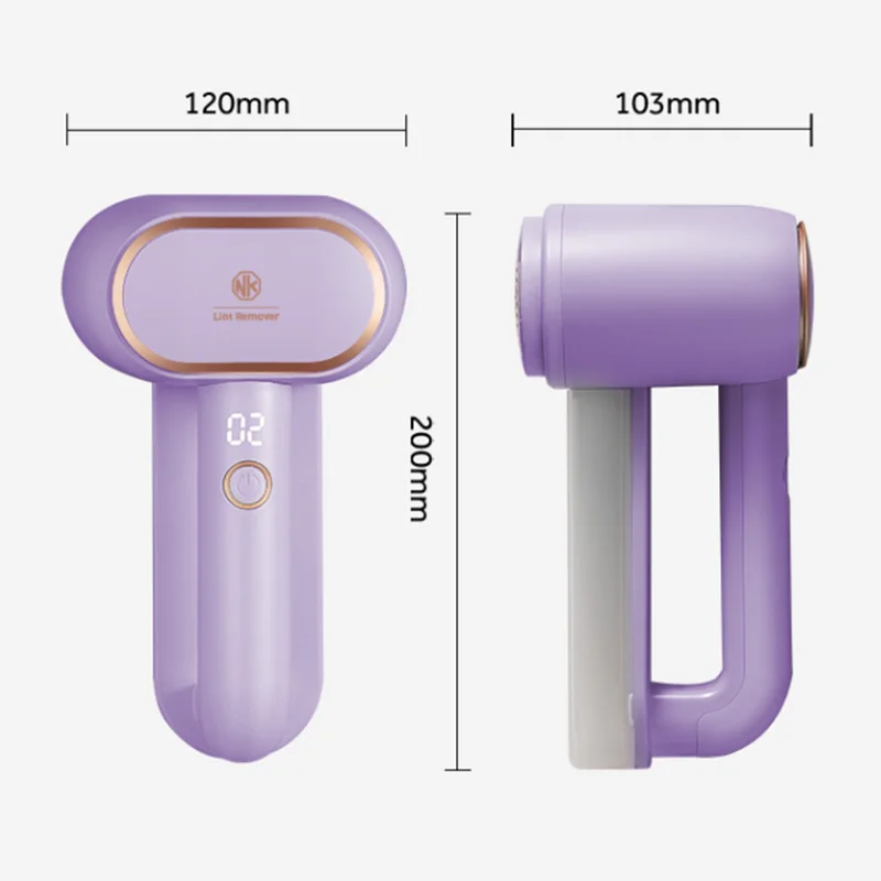 Professional Electric Lint Remover Dual Head Fabric Shaver for Clothes Furniture Upholstery Sweater Fuzz Remover Rechargeable