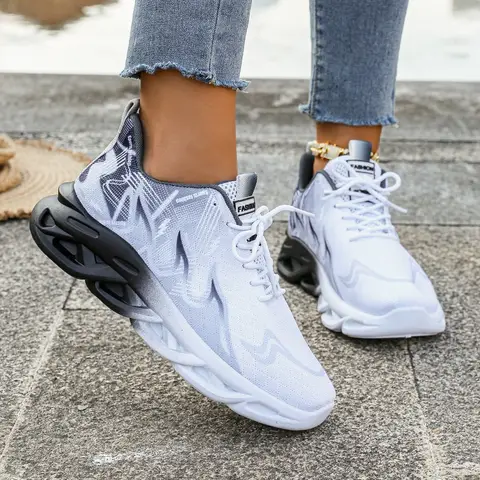 महिलाओं के कैज़ुअल स्पोर्ट्स शूज़, हवादार, हल्के स्नीकर्स, फिसलन-रोधी फ्लैट्स, आउटडोर रनिंग, वॉकिंग शूज़, महिलाओं के वल्केनाइज़्ड शूज़ 8 best sales महिलाओं के लिए डिज़ाइनर स्नीकर्स - №6