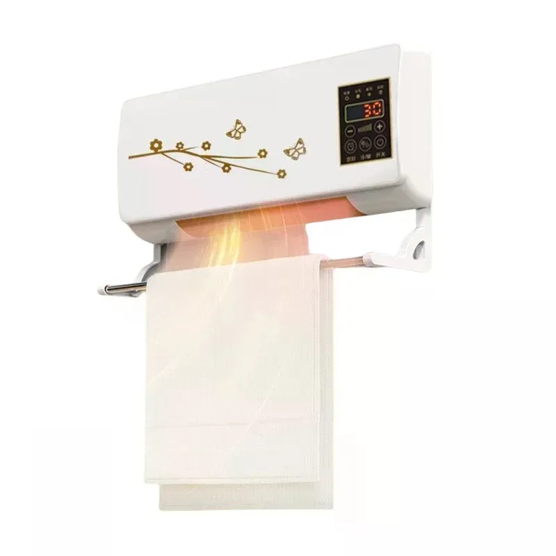 A for Wholesale Electric Heaters, Wall Mounted Heaters Intelligent Digital Display Remote Control Warm Air Heaters Fan