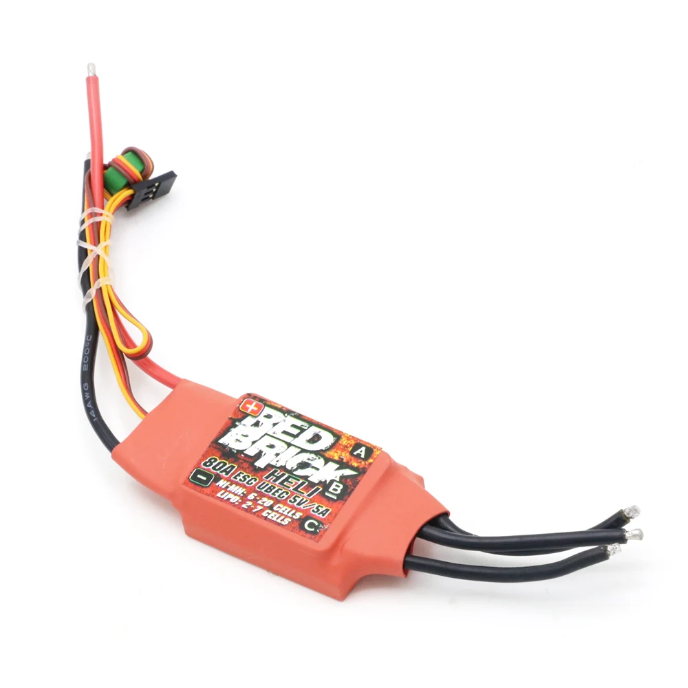 Červená cihla 50A 70A 80A 100A 125A 200A bezuhlíkový ESC elektronická rychlost regulátor 5V/3A 5V/5A BEC pro FPV multicopter