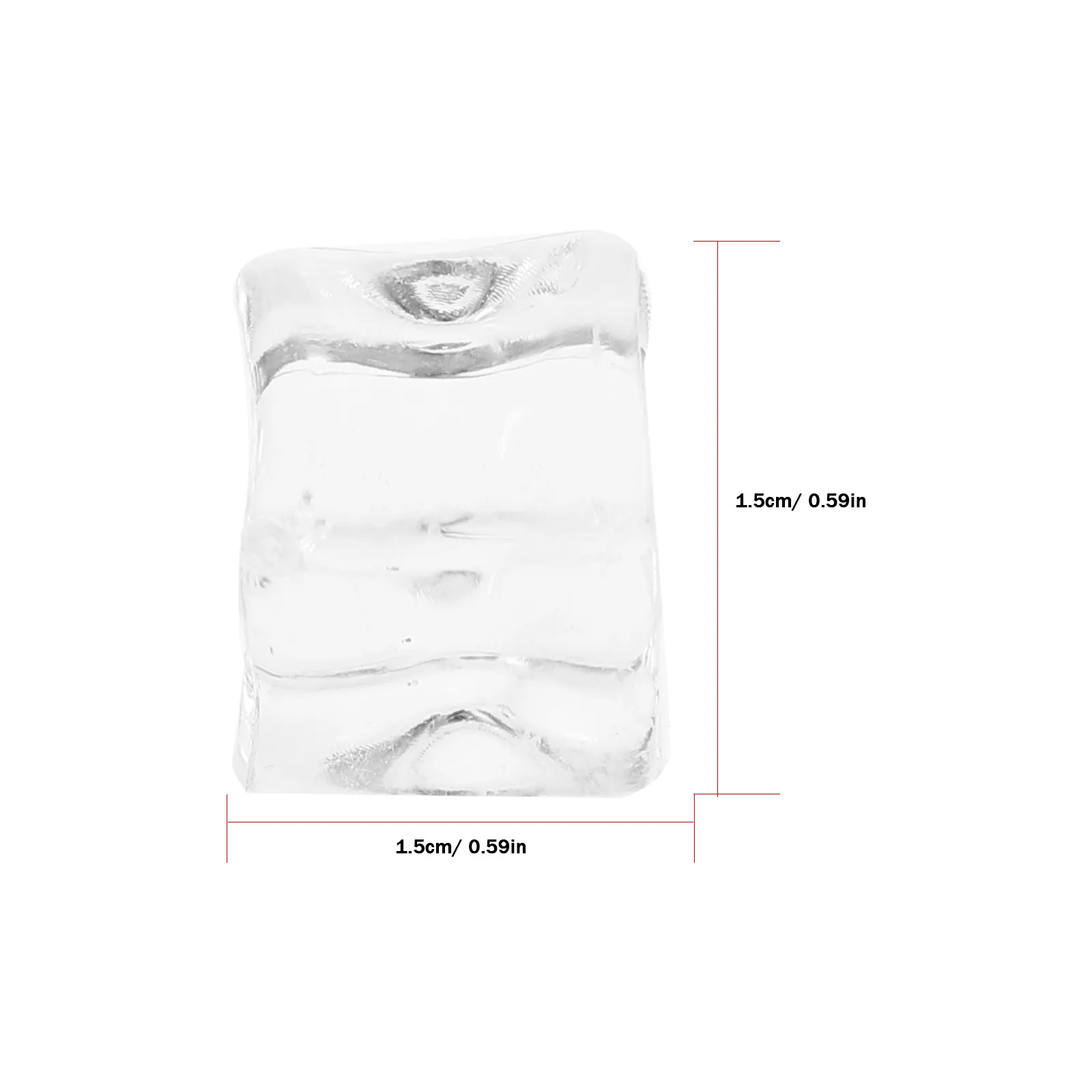 200Pcs Artificial Ice Cubes High Simulation Plastic Resin Non-Melting Fake Crushed Ice for Table Scatter Decoration Photography