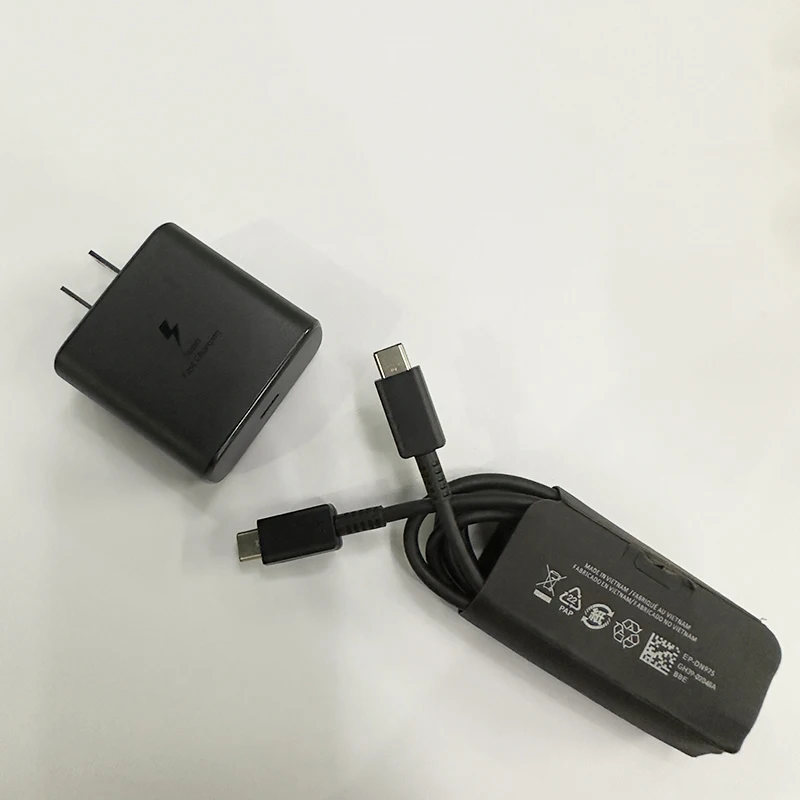 Originele Samsung Oplader 45W Supersnel Opladen EU/VS Adapter USB-C Samsung Galaxy S26 S25 S24 Ultra Plus S22 S23 S21 A56 A36 A57