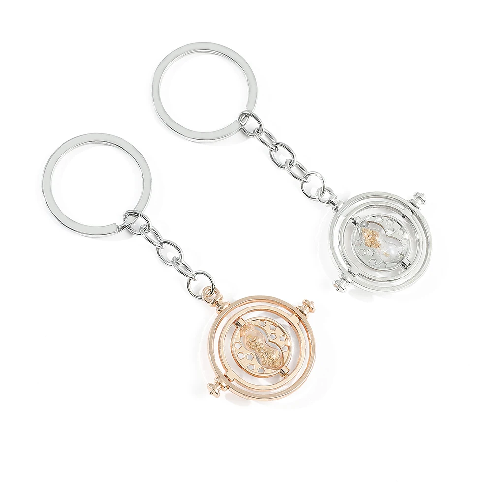 هدايا إكسسوارات مجوهرات قلادة حقيبة حامل مفاتيح سيارة سلسلة مفاتيح محول وقت رملية هوجورتس معدنية - 3