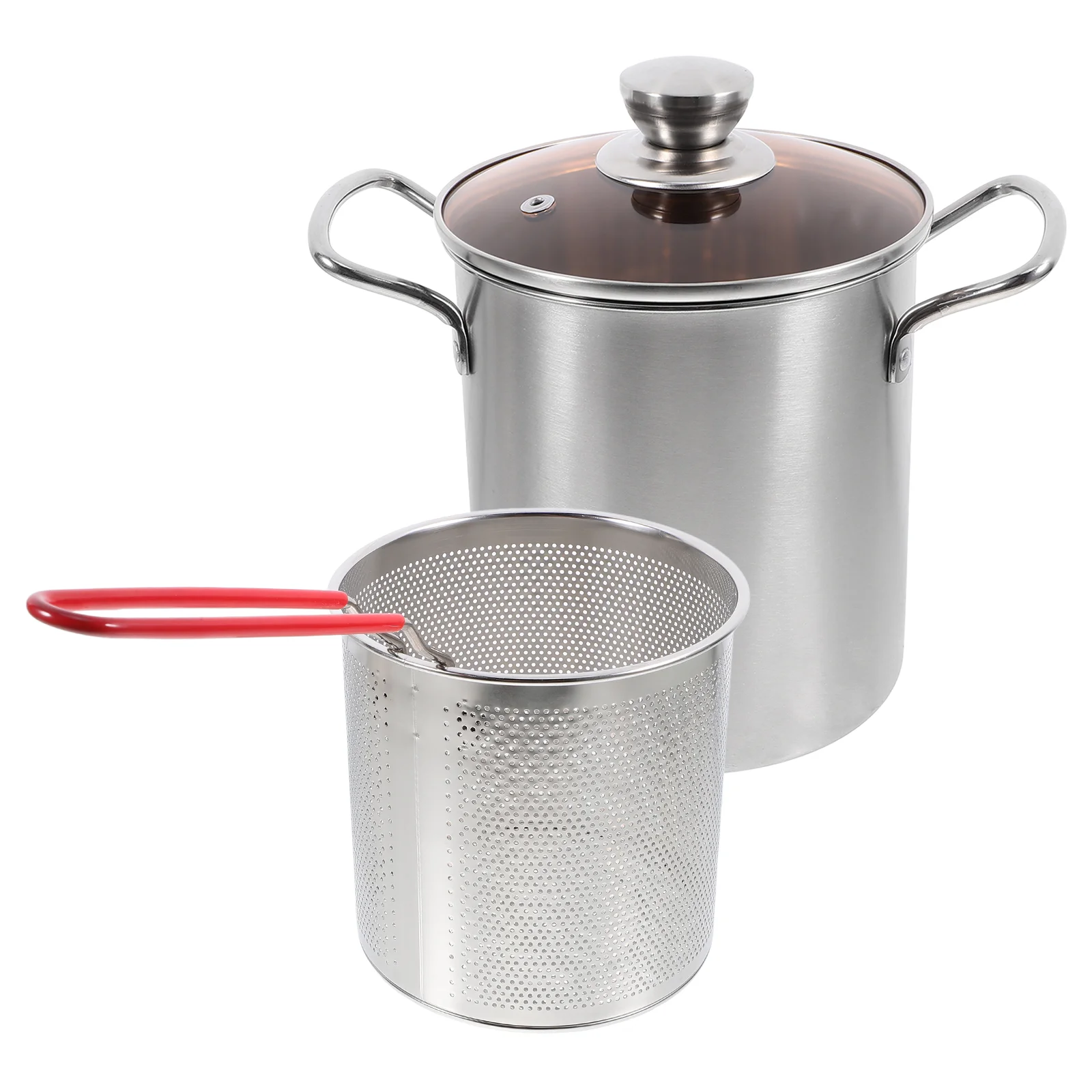 

Fry Pan Convenient Cooking Pot Baskets with Handles Frying Household Fried Fries Holder Stainless Steel Deep Fryer