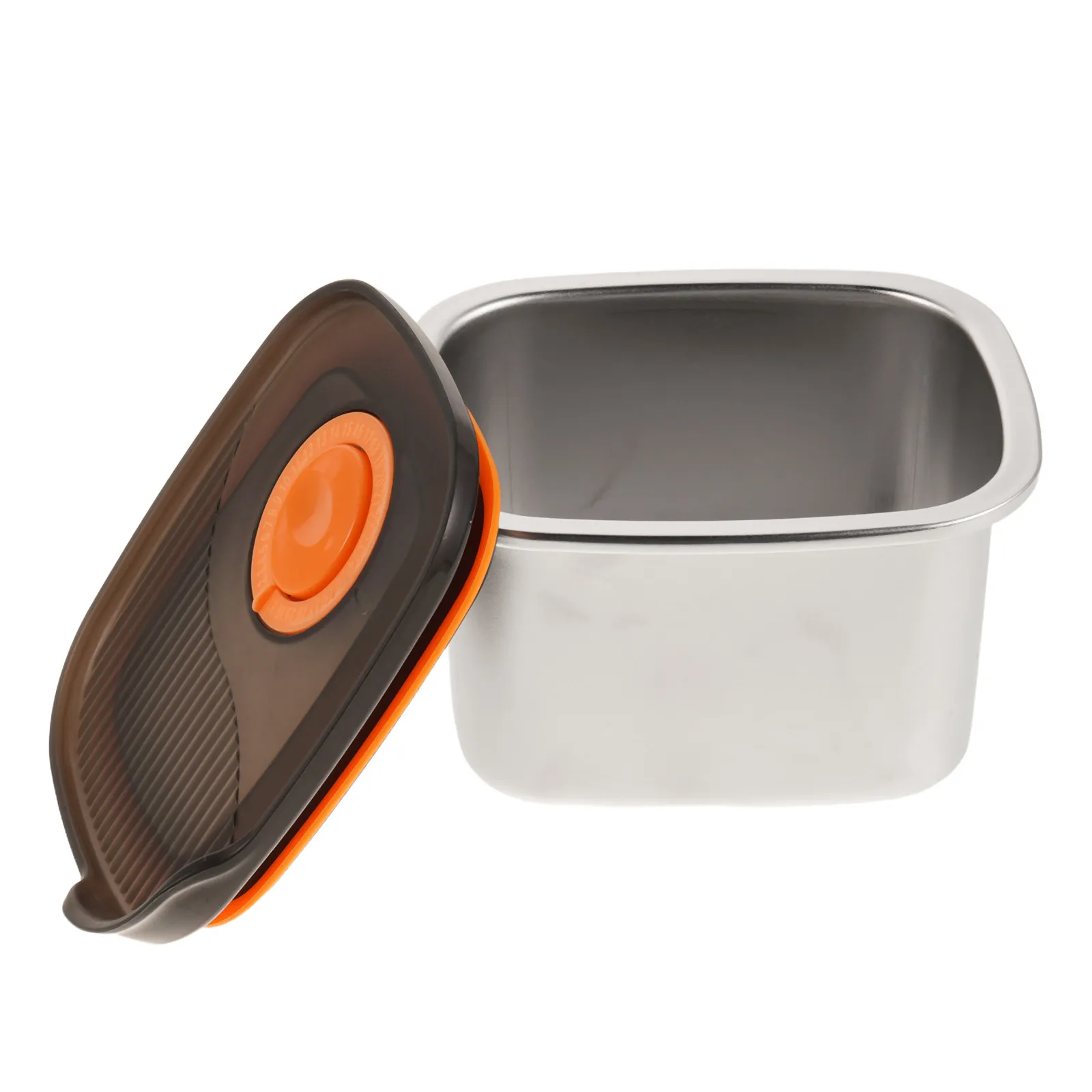 Stainless Steel Ice Cream Storage Container 500Ml Leakproof Airtight Food Storage Box for Homemade Ice Cream Cheese Pizza Dough