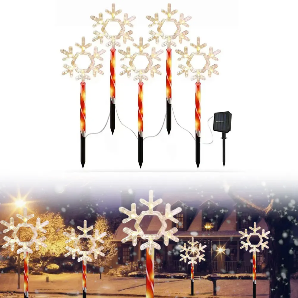 

Christmas Outdoor Snowflake Pathway Lights Decoration IP65 Waterproof Lawn Stake Lamp Decor Path Garden Landscape Light 2024