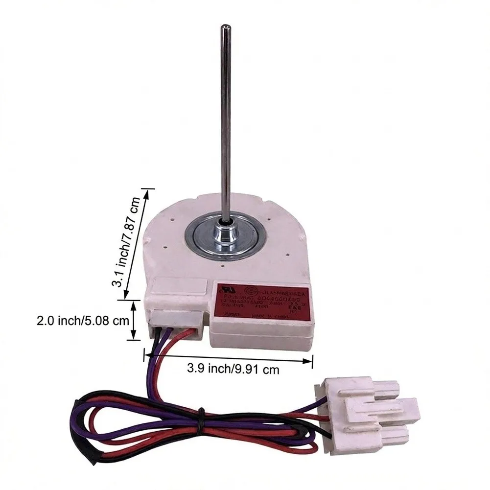 Cooling Fan Motor for DLA5985HAEA Refrigerator Models Supporting Standard Motor Shaft Orientation and Alignment