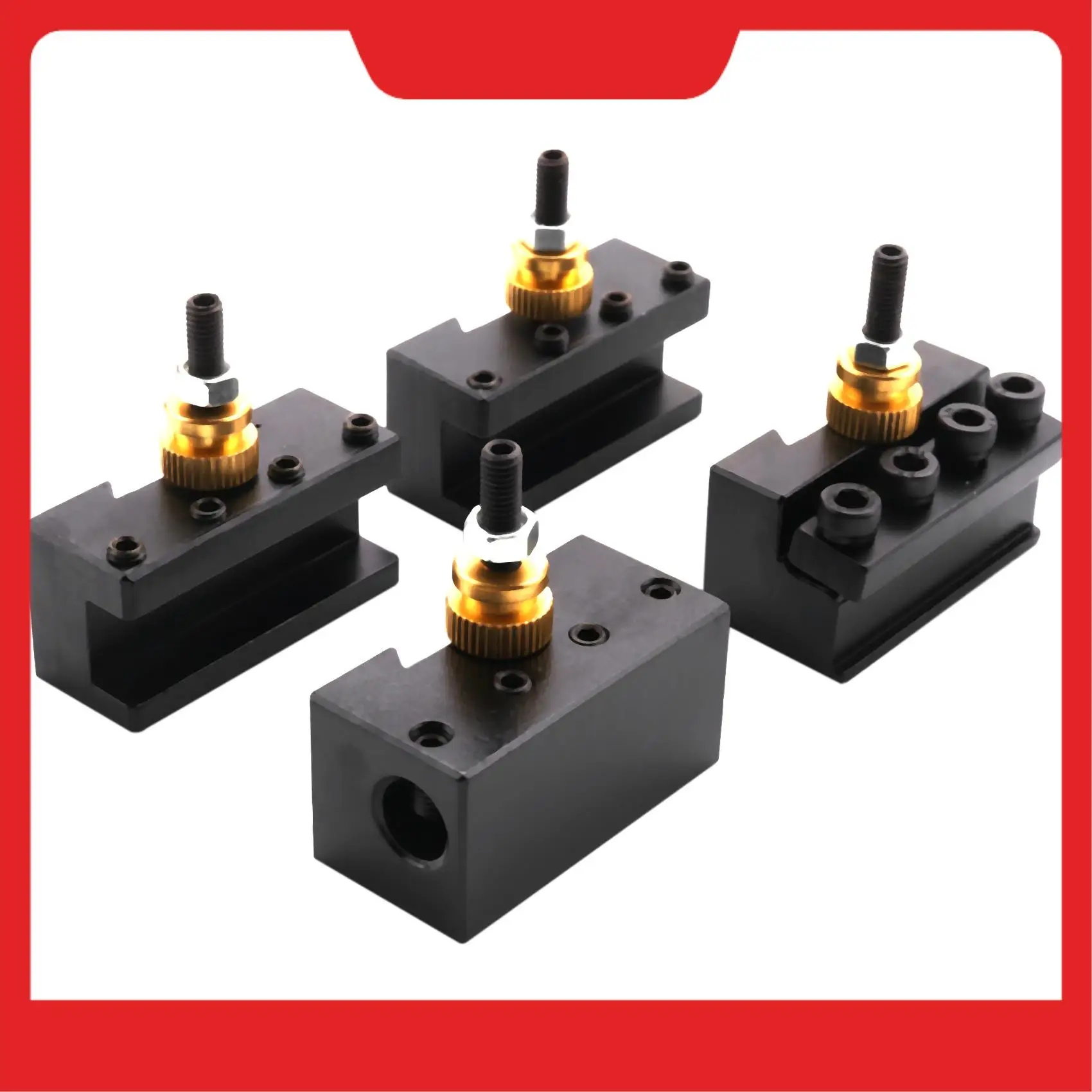 

Mini CNC Lathe Tool Holder Quick Change Tool Post Cutter Holder Screw Kit Set Boring Bar Turning Facing Holder Wrench-N38R