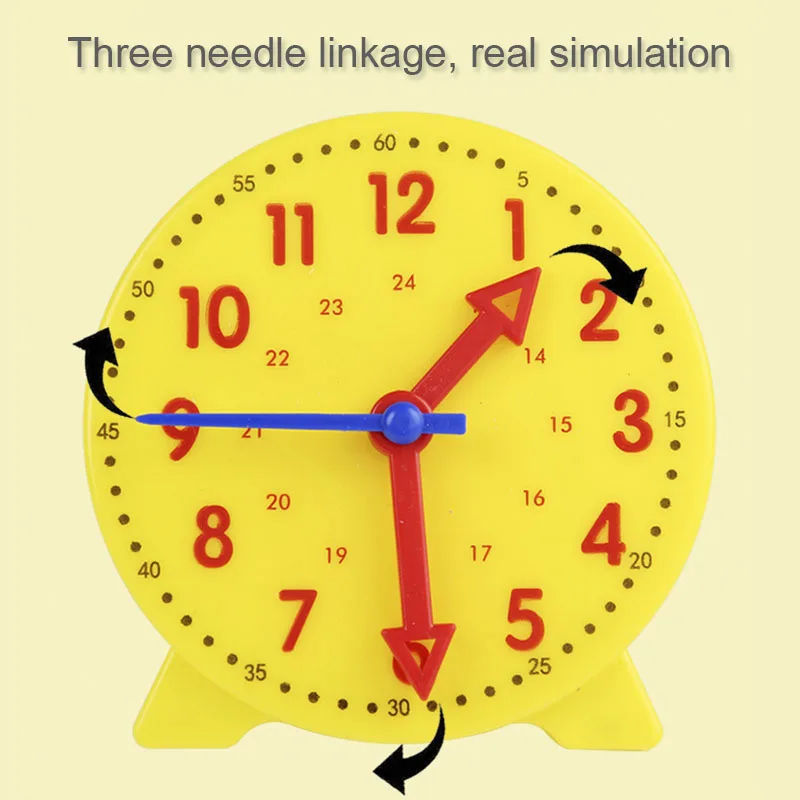 Relógio Montessori Brinquedos Educativos para Crianças, Hora, Minuto, Segunda Cognição, Brinquedos Quebra-cabeça Combinar, Pré-escolar Infantil, Aids