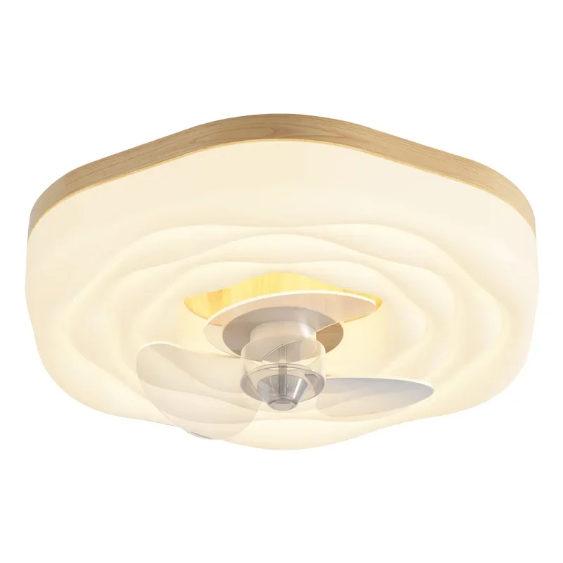 Nordic bedroom light invisible fan light children' cream wind modern simple master bedroom