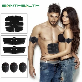 2/4/6/8pcs Set Hip Trainer Abdominal Machine Electric Muscle Stimulator ABS EMS Trainer Body Slimming Massager Without Retail Box