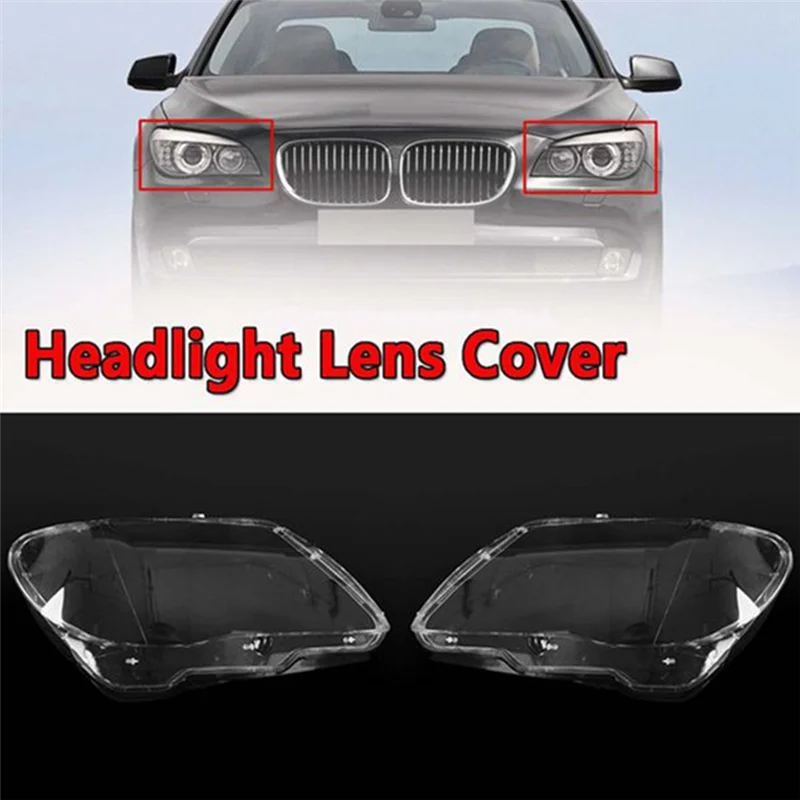 

Universall Car Front Headlight Cover For BMW 7 Series E66 E65 Auto Headlamp Lampshade 63127162117 Lampcover Lens Shell Left