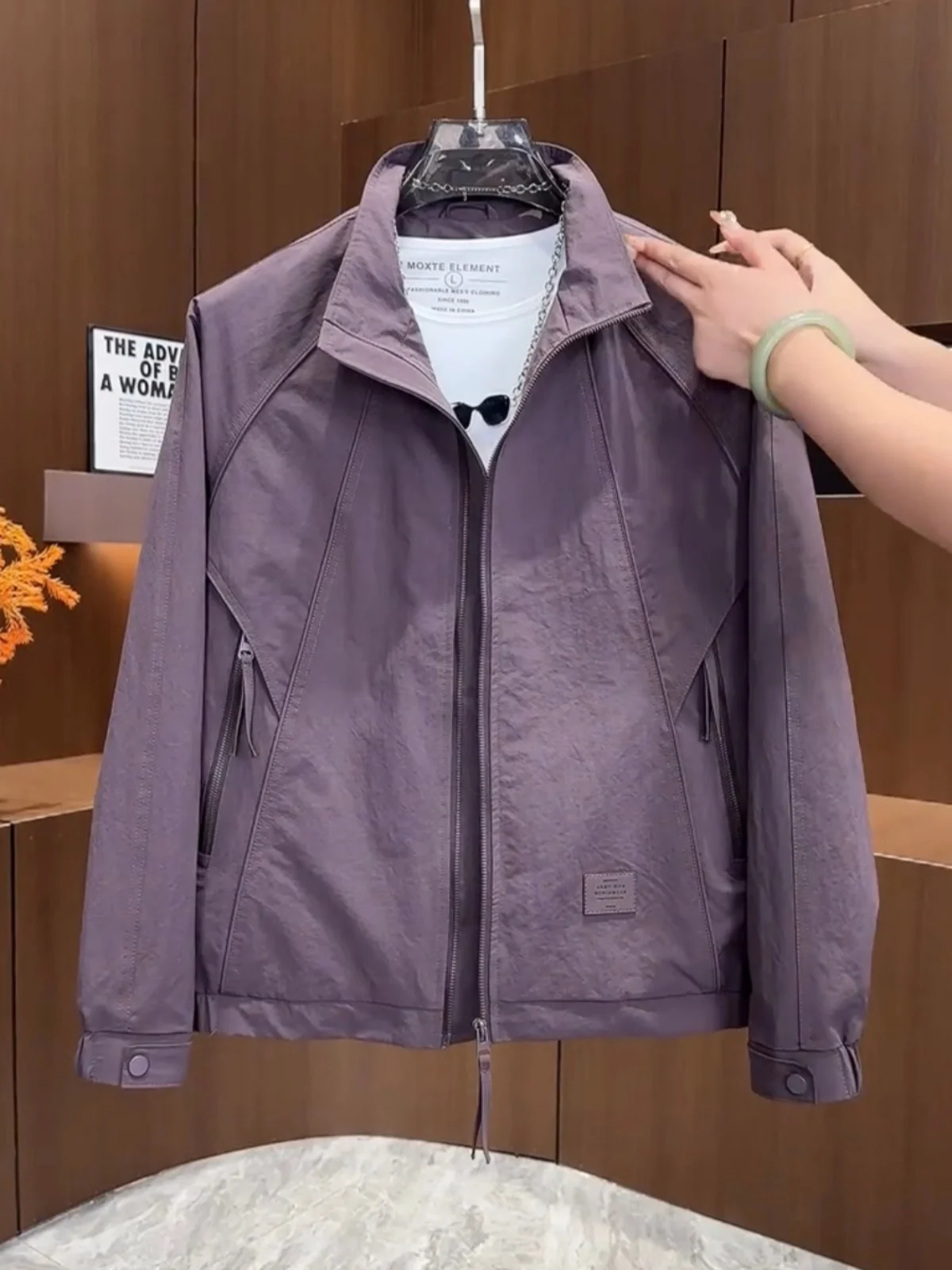 

Американское повседневное уличное мужское пальто с воротником-стойкой, осеннее пальто для отдыха из полиэстера и пуговиц, све, молодежная мода