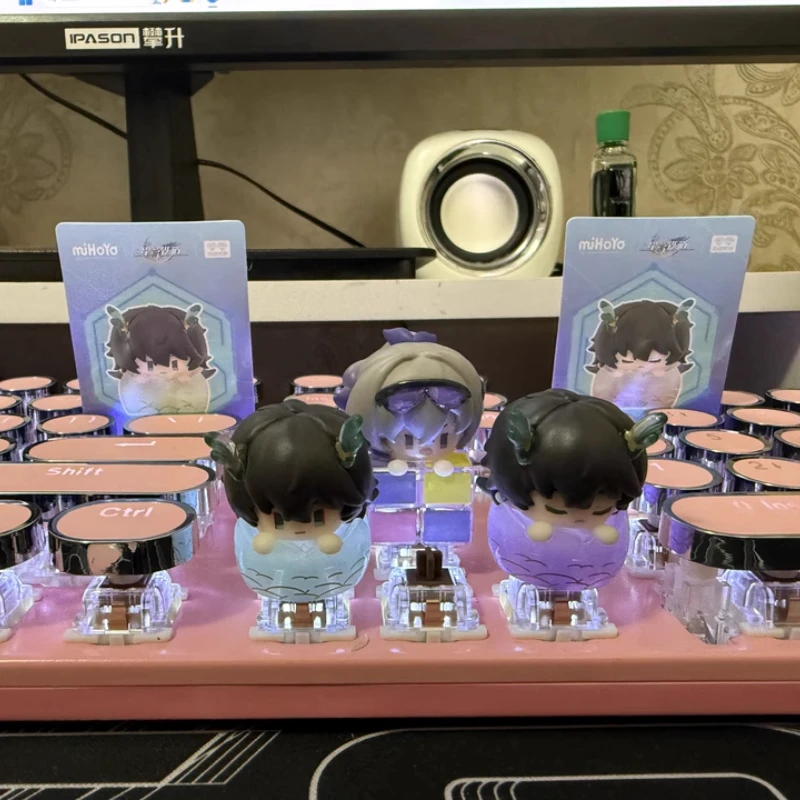 

Hot sales Presale Honkai Star Rail‌ Fingertip Keycaps Custom Q Version Figure Anime Keycap Jingle Yuan Kafka Cute Point Key Caps