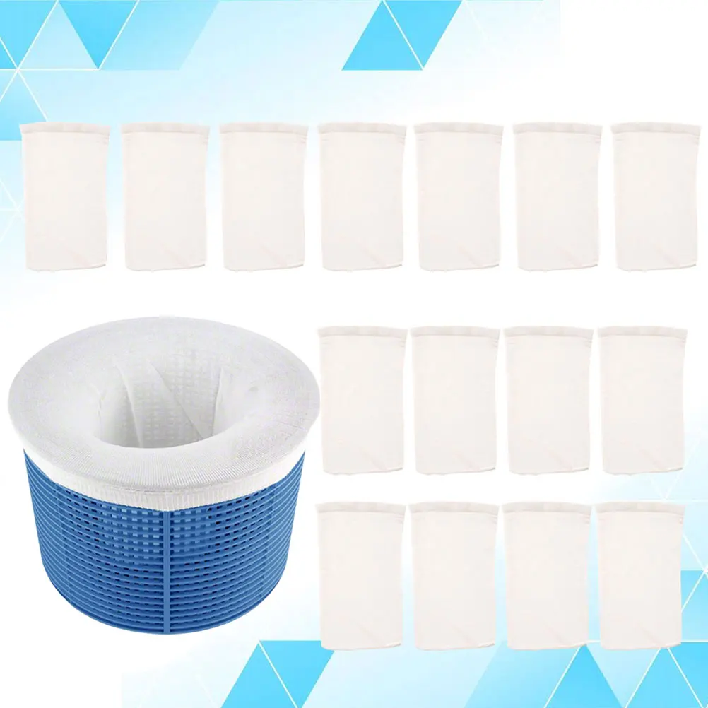 

16 Pcs Swimming Pool Filter Basket Durable Quality Prevent Hair Residue Sewer Clean Design Practical Gardening Tools