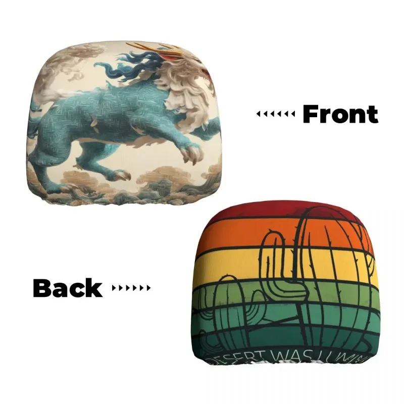 Abdeckung für die Kopfstütze des Autos, 2 Stück | Maßgeschneiderte Auto-Kopfstützenabdeckungen – passend für alle Modelle |   Personalisierte Muster und Fotos |   Einzigartiges Autodekor