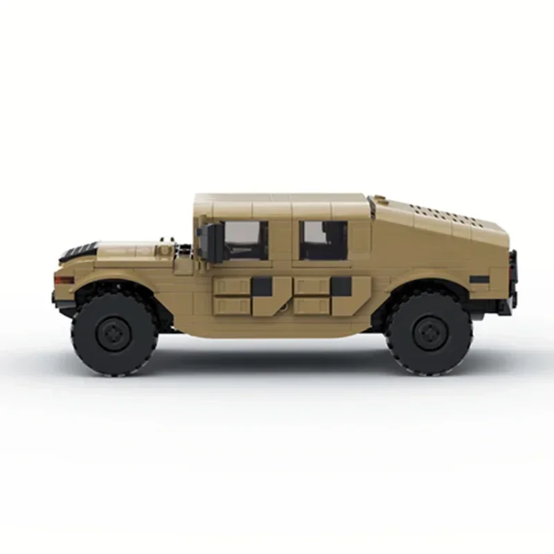 Décennie s de construction de modèle de voiture militaire, briques modulaires Moc, UnimAustin U4000, GMC H1, technologie de voiture, cadeaux de Noël, jouets de bricolage, ensembles d'assemblage