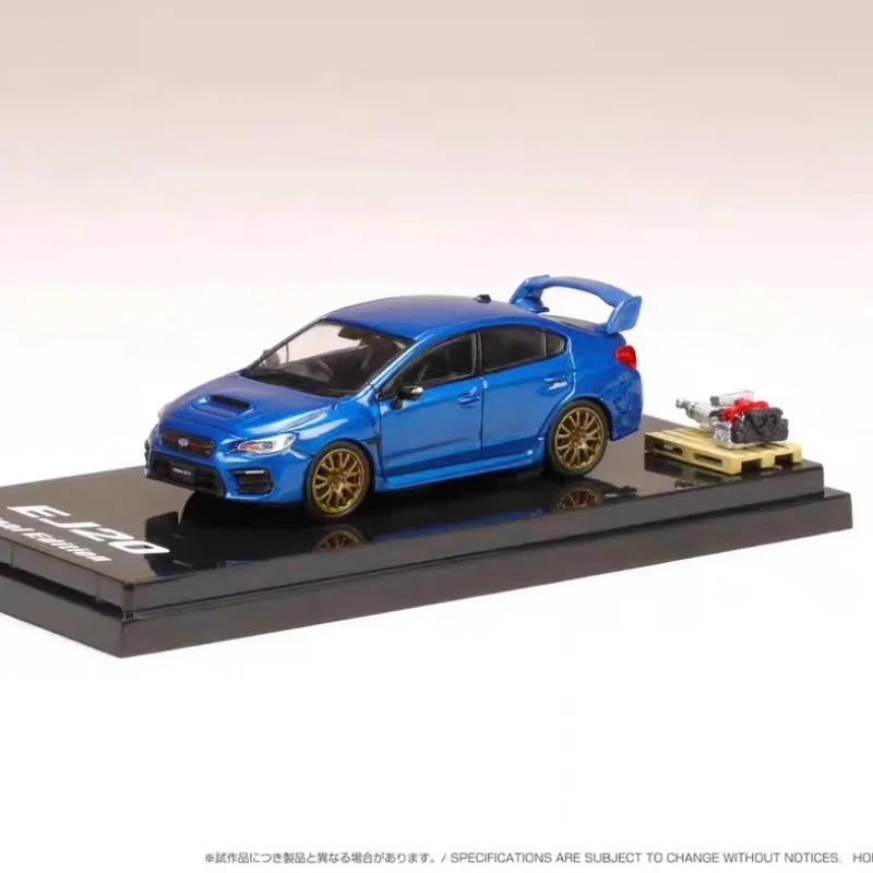 Nouveau produit en stock 1:64 WRX STI RA-R moteur EJ20 modèle de voiture en alliage moulé sous pression, jouet pour adolescents, à collectionner, cadeau d'anniversaire.