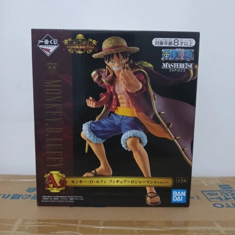 Leggendaria Era Una ricompensa Ichiban Kuji One Piece Mantello Rufy Figura Ornamenti periferici Bandai Banpresto Modello di fumetti giapponesi