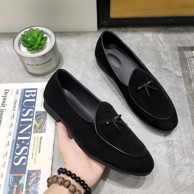 Leather Loafers Men Casual Shoes Breathable Business Office Shoes For Men Driving Moccasins Luxury Designer Slip On Tassel Shoe