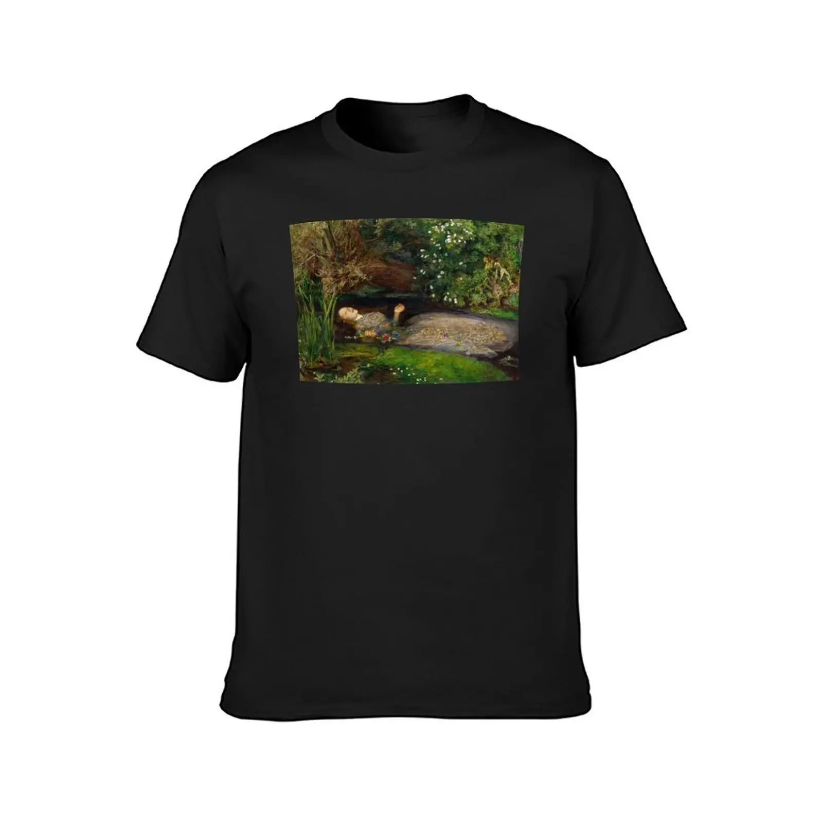 John Everett Millais - Ophelia T-Shirt animal prinfor boys blanks mens cotton t shirts