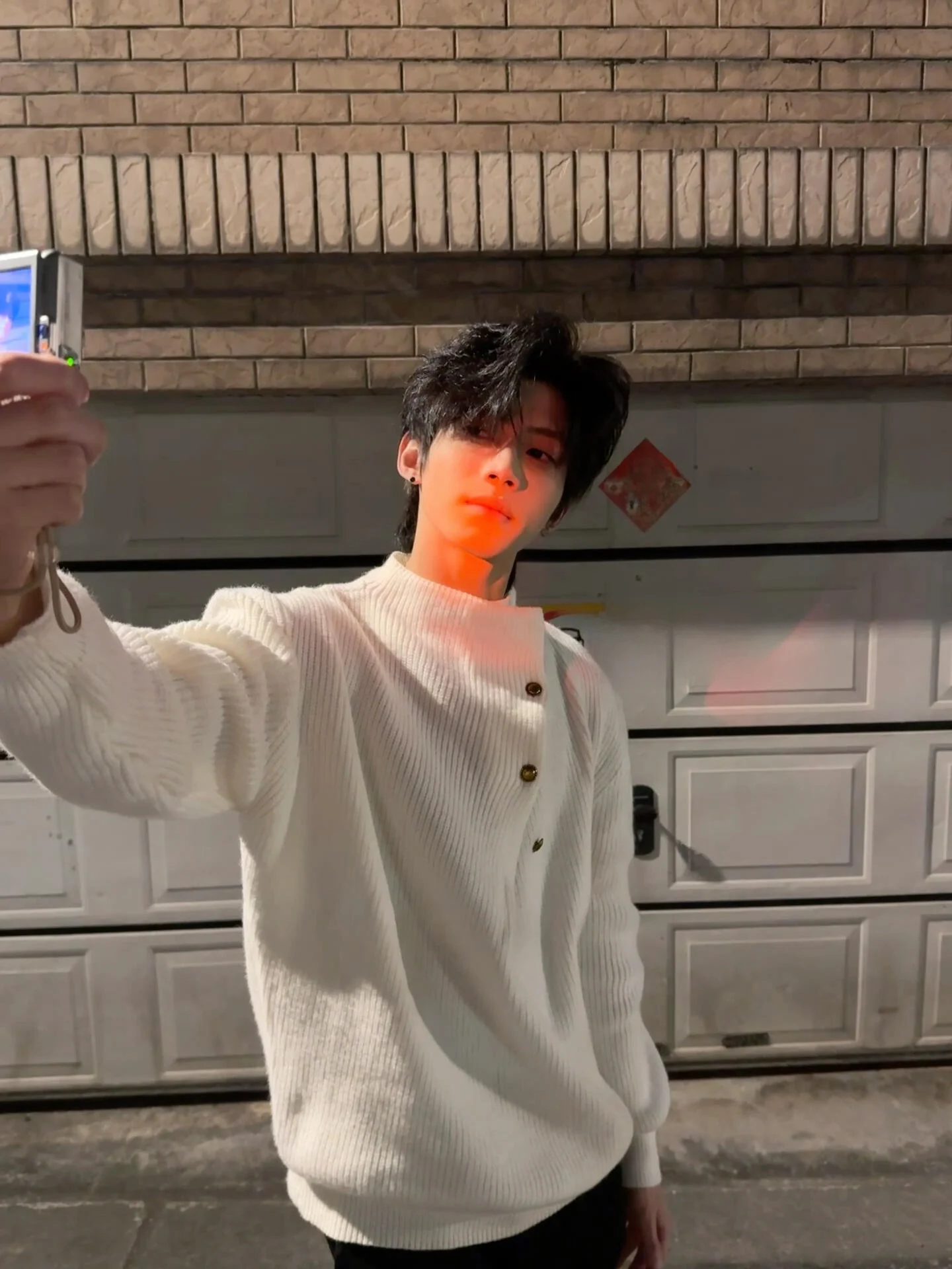 

Thiened High Collar Men's Knitted Sweater Side Button Autumn Winter Warm Base Layer High End Feeling Haome Outerwear