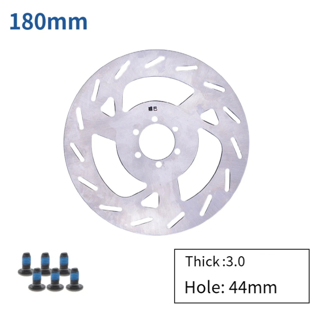 Freno a disco per bicicletta 180/203MM 6 fori per Ebike Scooter 3MM centrotavola freno a disco addensato senza freno idraulico