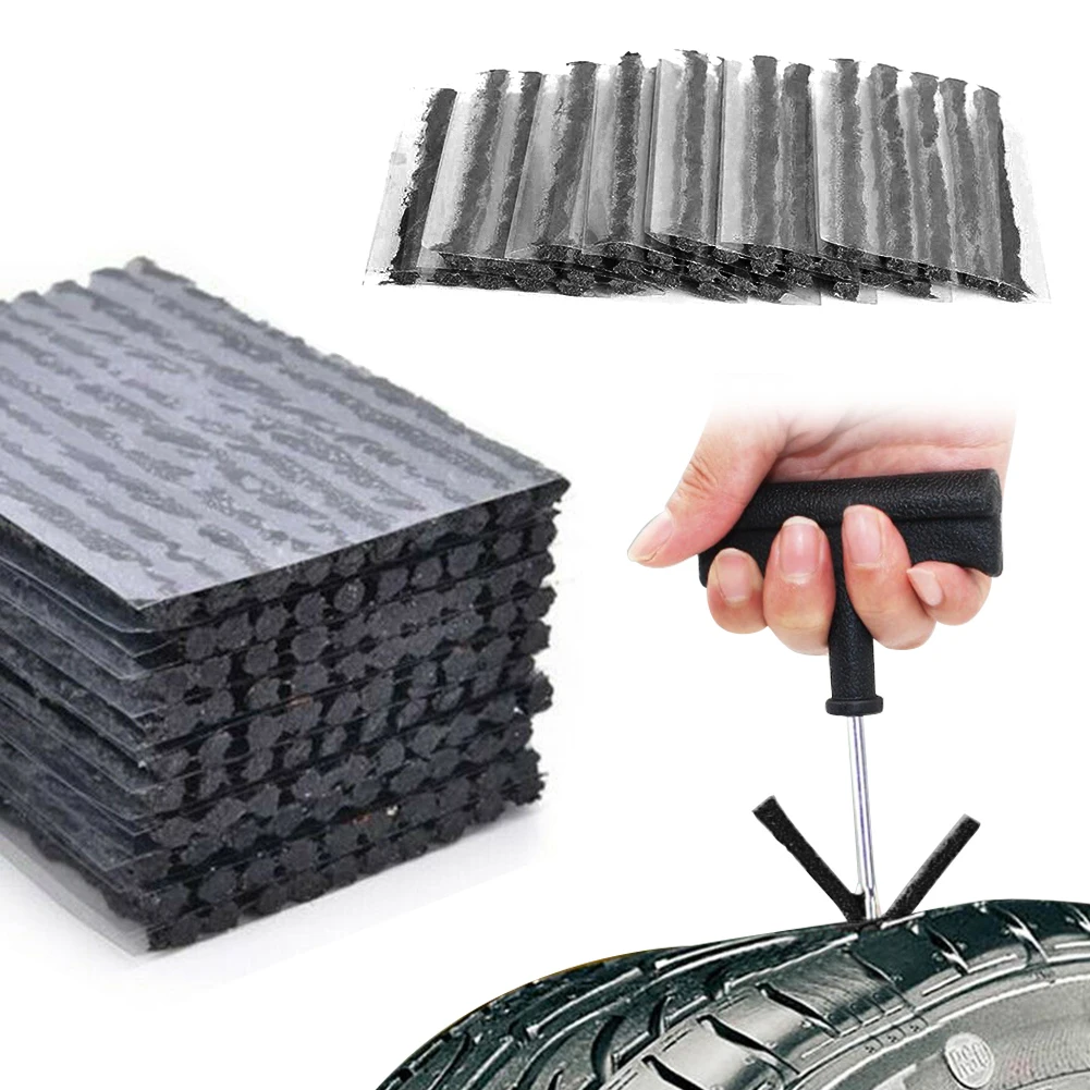 Tire Repair Strips 6mm/3.5mm Car Motorcycle Bike Tyre Puncture Repairing Stiring Glue Rubber Strips Tools Plug Car Accessories