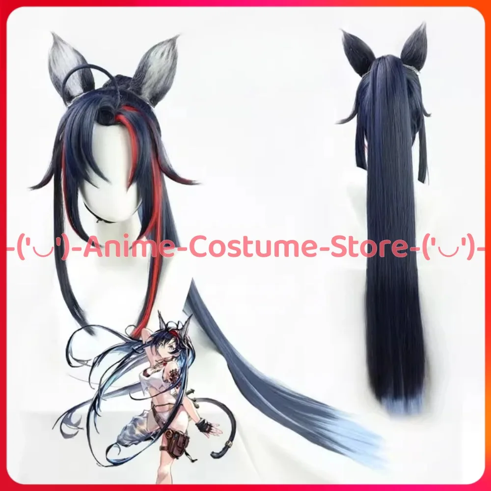 Arknights 6-Star Operator Blaze Cosplay Wig Game Character Halloween Carnival Party Costume Wigs Heat Resistant Synthetic Hair