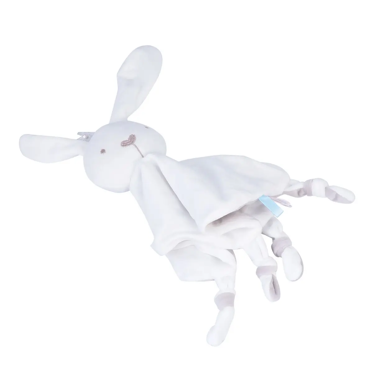 1 個ベビーなだめるタオルウサギ動物デザインソフトコットンコンフォーター幼児なだめるブランケット認知発達を促進肌