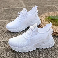 Chaussures de marche décontractées pour femmes, en tricot, respirantes, légères, à semelle souple, antidérapantes, pour l'extérieur 6