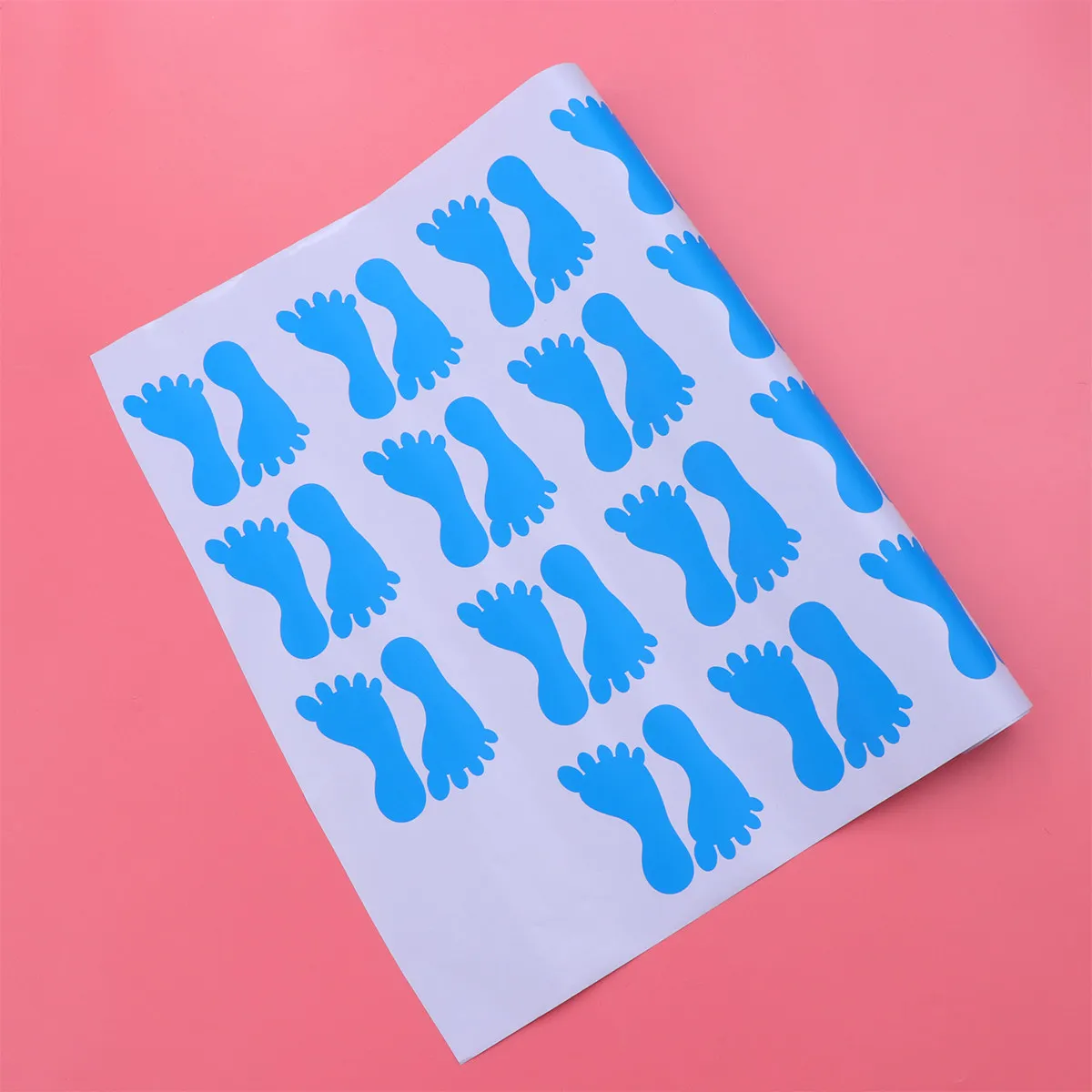 20 Pairs Footprint Floor Stickers PVC Material Bathroom Accessories Decor Non Slip Bathtub Wall Decals Home Use Floor Tiles