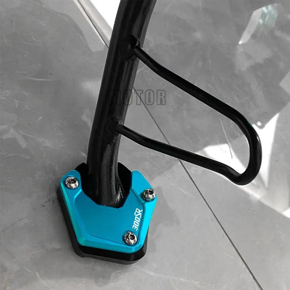 

2022 2023 Extension Foot Side Stand Plate Pad CF MOTO 300 SR Motorcycle Aluminum Kickstand For CFMOTO 300SR ABS 2019 2020 2021