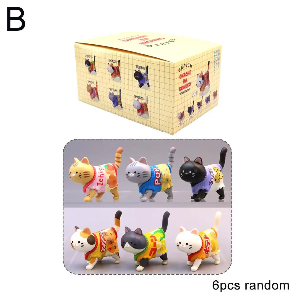 New Blind Box Wearing Candy Packaging Snack Gift Kids Bag Christmas Kittens Dolls Blind Figure Decoration Toys K1p5