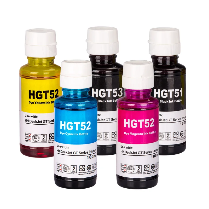 

3U GT53 GT51 GT52 Refill Dye Ink for HP Printer Ink Smart Tank 450 455 500 510 515 516 519 530 559 570 610 615 651 Printer