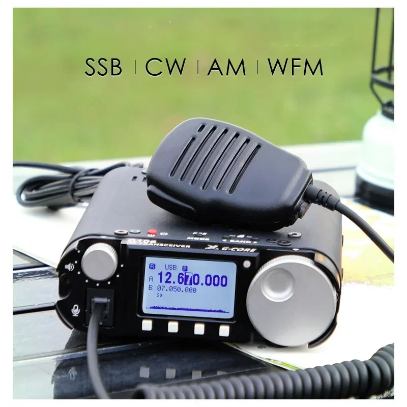 XieGu G106C Portable SDR Shortwave Radio 5W SSB/CW/AM Three Modes HF Transceiver QRP WFM  FT8