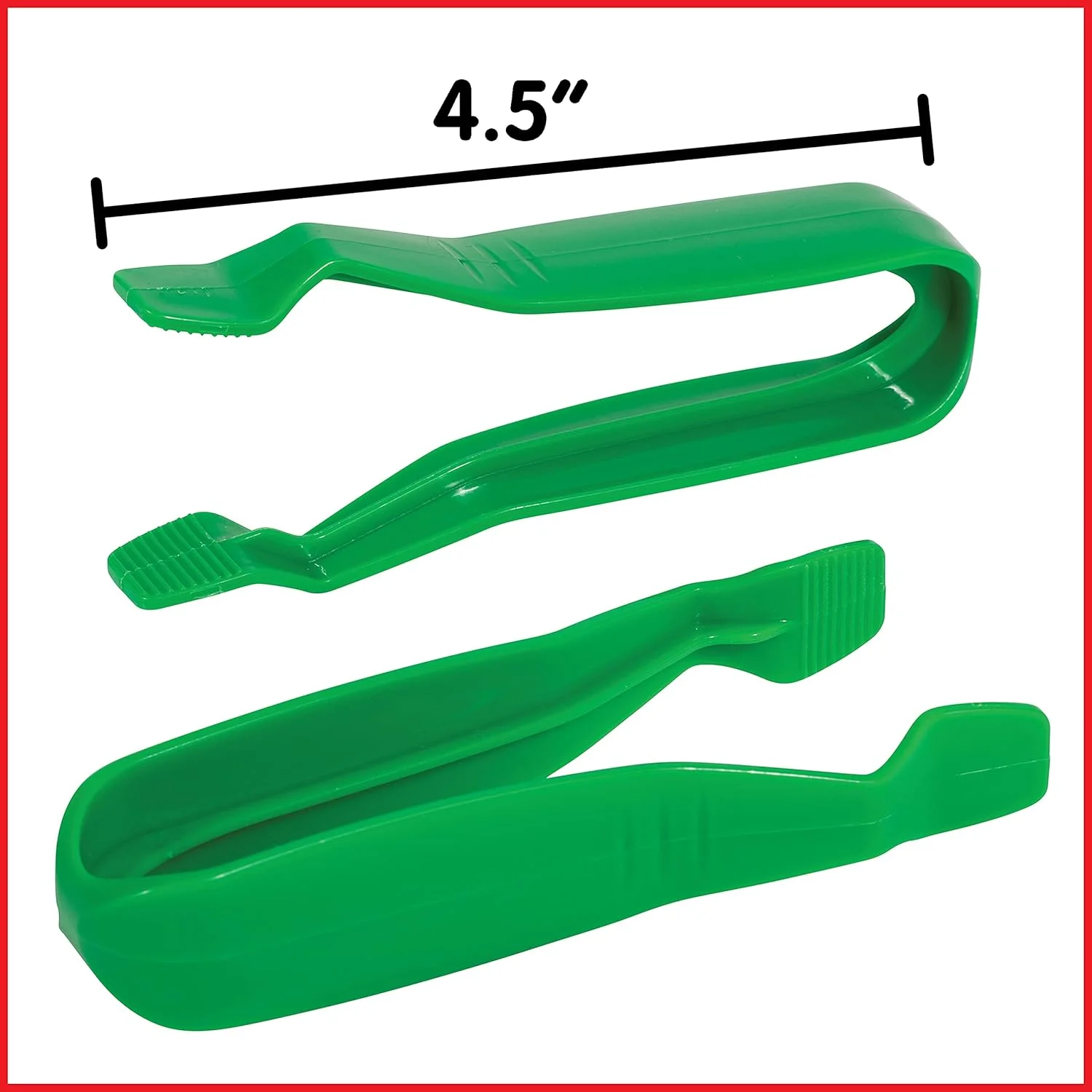 edxeducation Jumbo Tweezers - Set of 12 - Ages 18m+ - 6 Colors - Plastic Tweezers for  - Toddler Tongs for Fine Motor Skills and